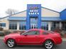 2008 RED Ford Mustang V6 Deluxe Coupe (1ZVHT80N085) with an 4.0L V6 SOHC 12V engine, located at 1814 Albert Pike Road, Hot Springs, AR, 71913, (501) 623-1717, 34.494228, -93.094070 - Photo#0